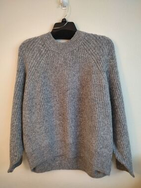 Goods For Life Chunky Heather Gray Raglan Sweater in a plus size 1X